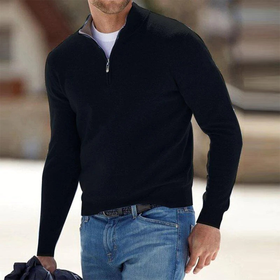 Men's Lightweight Quarter-Zip Knit Pullover