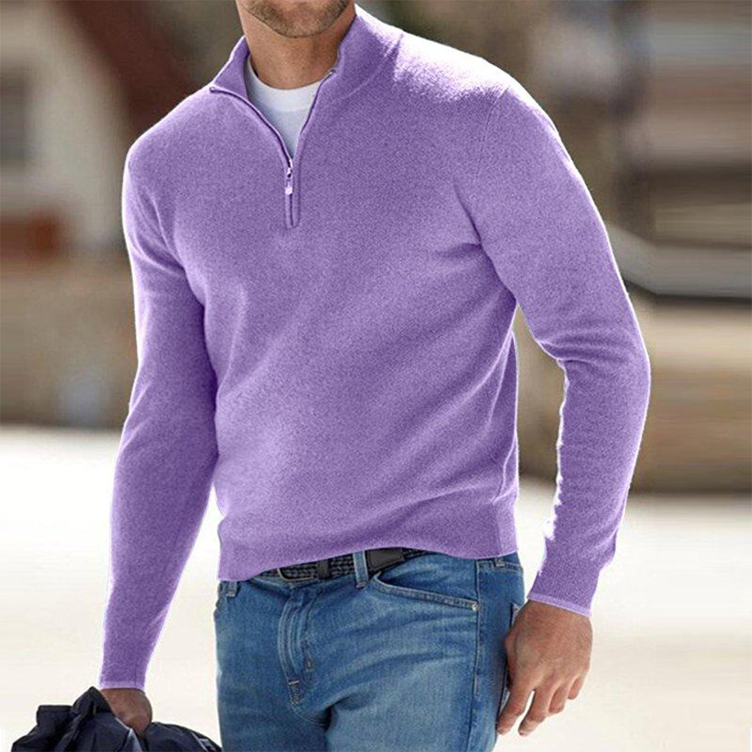 Men's Lightweight Quarter-Zip Knit Pullover