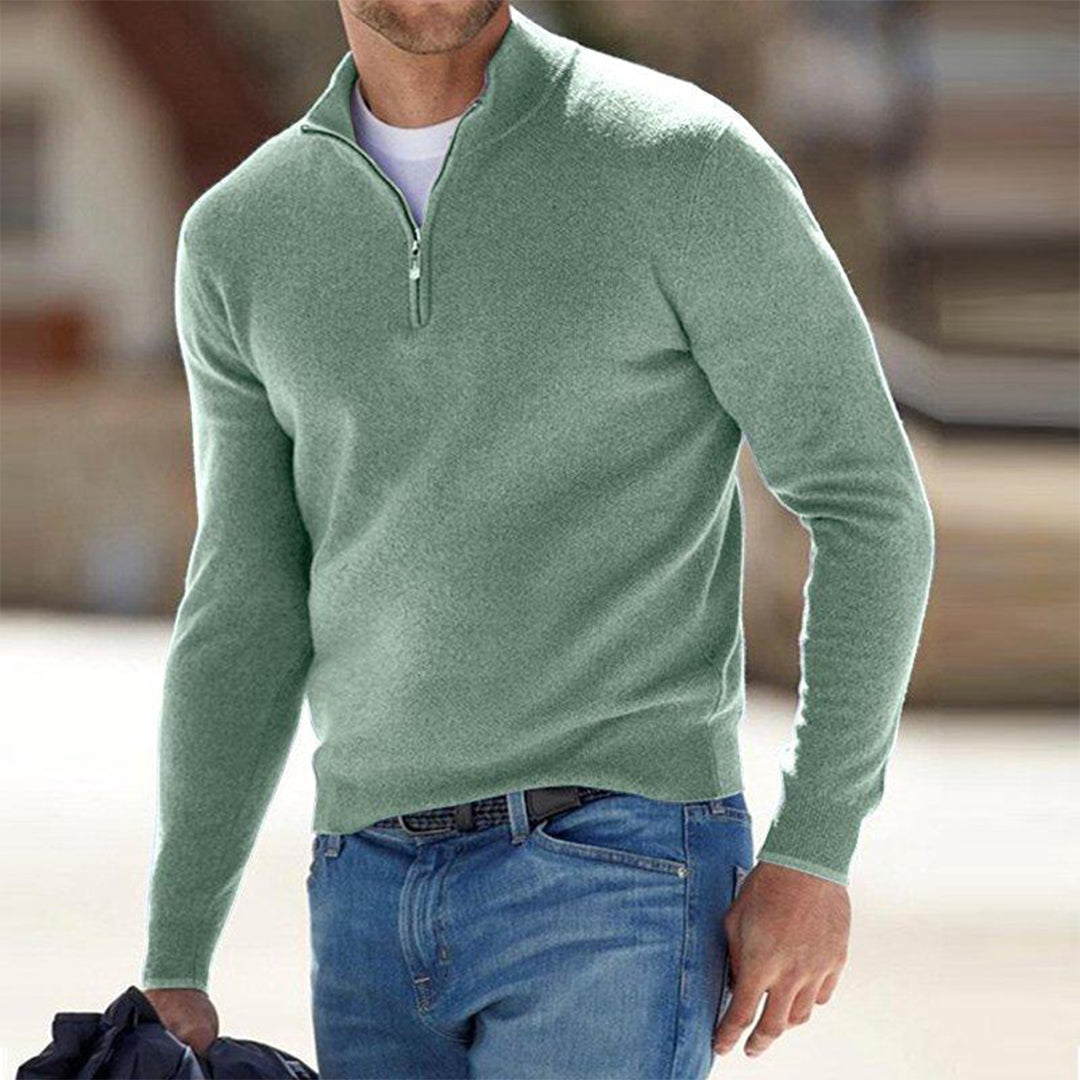 Men's Lightweight Quarter-Zip Knit Pullover