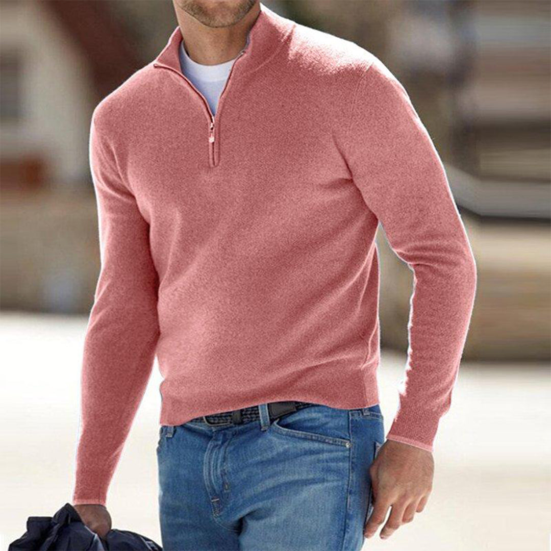 Men's Lightweight Quarter-Zip Knit Pullover