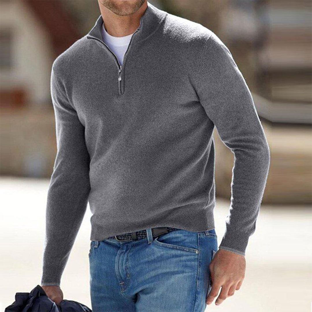 Men's Lightweight Quarter-Zip Knit Pullover