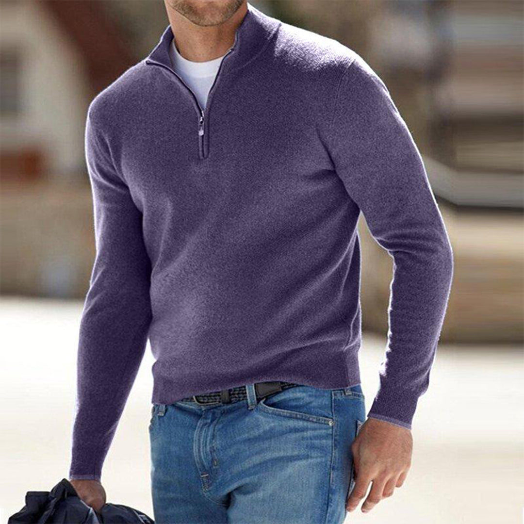 Men's Lightweight Quarter-Zip Knit Pullover