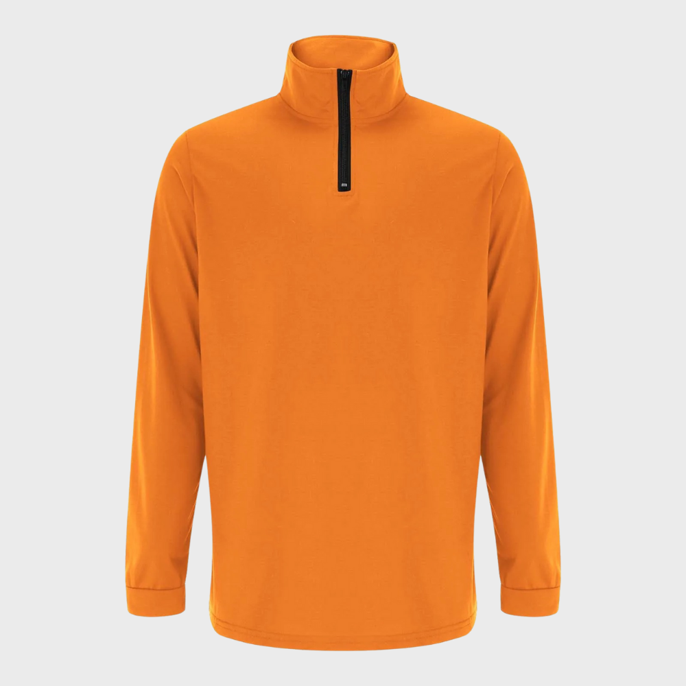 Men's Stand Collar Quarter-Zip Knit Jumper