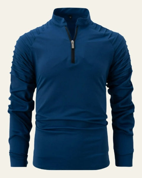 Men's Slim Smart Quarter-Zip Polo