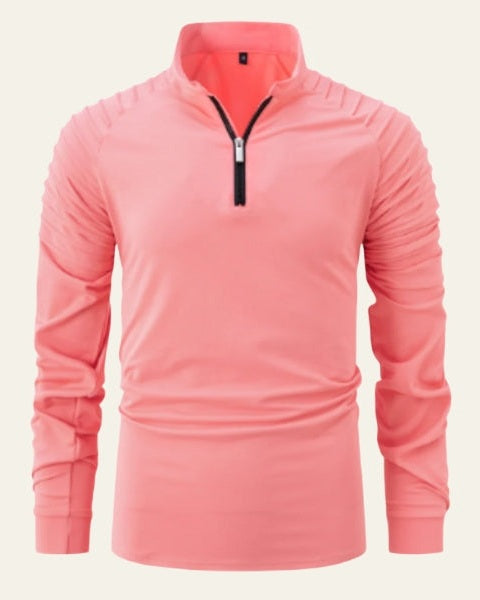Men's Slim Smart Quarter-Zip Polo