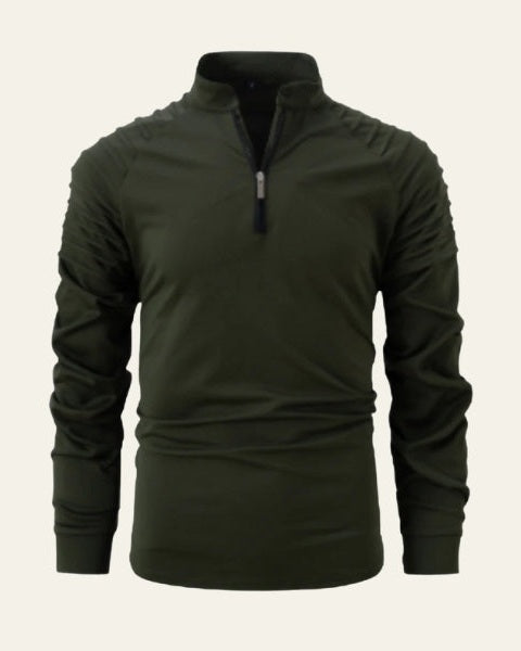 Men's Slim Smart Quarter-Zip Polo
