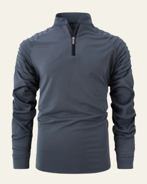Men's Slim Smart Quarter-Zip Polo
