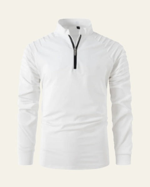 Men's Slim Smart Quarter-Zip Polo