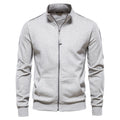 Men's Casual Pocketed Stand Collar Jacket