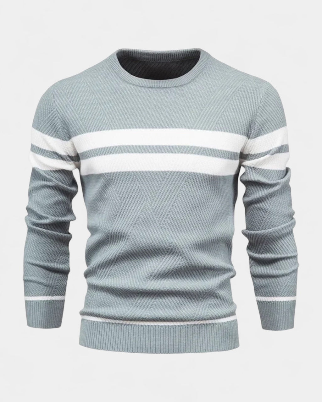 Men's Everyday Textured Knit Crew Neck Pullover