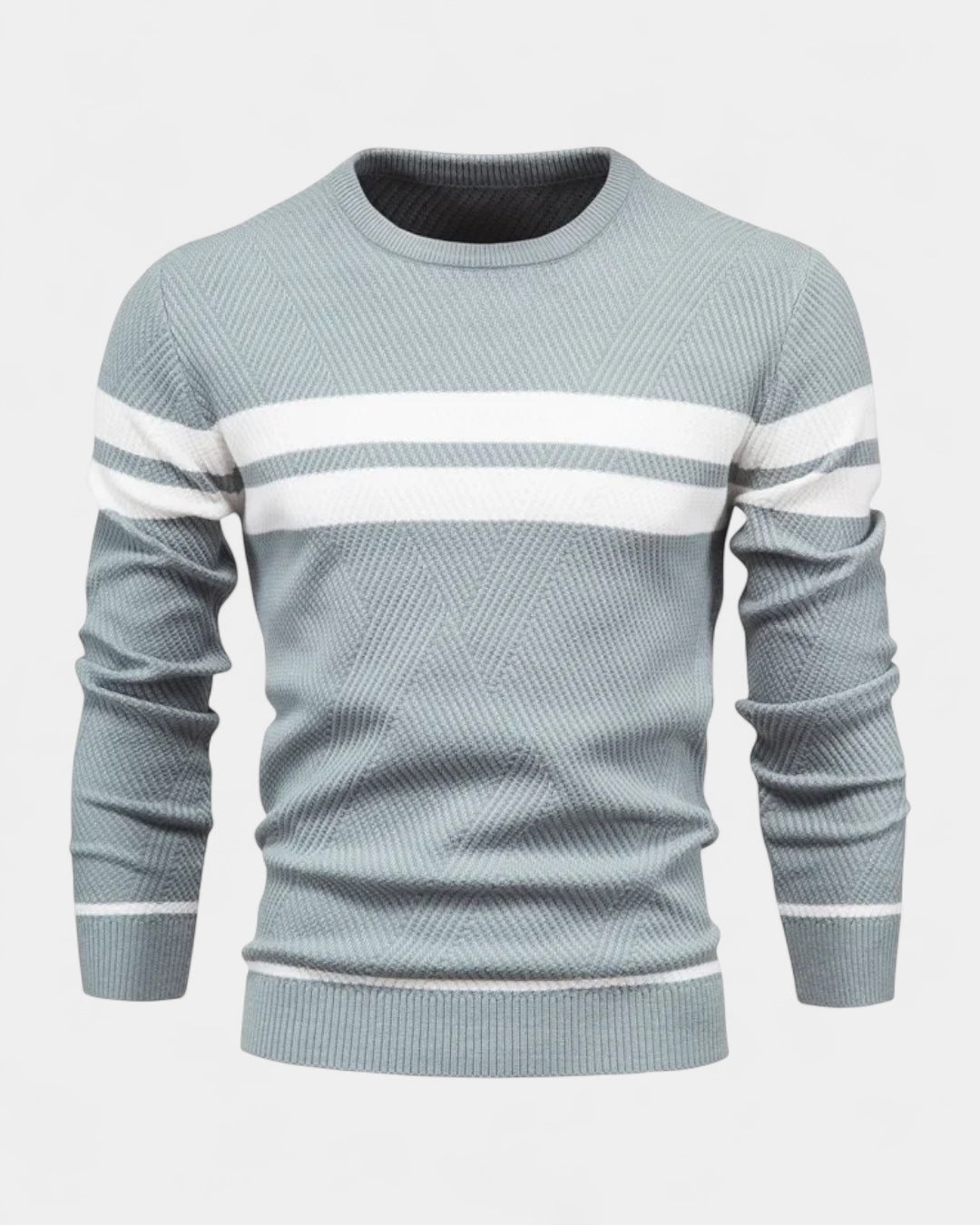 Men's Everyday Textured Knit Crew Neck Pullover