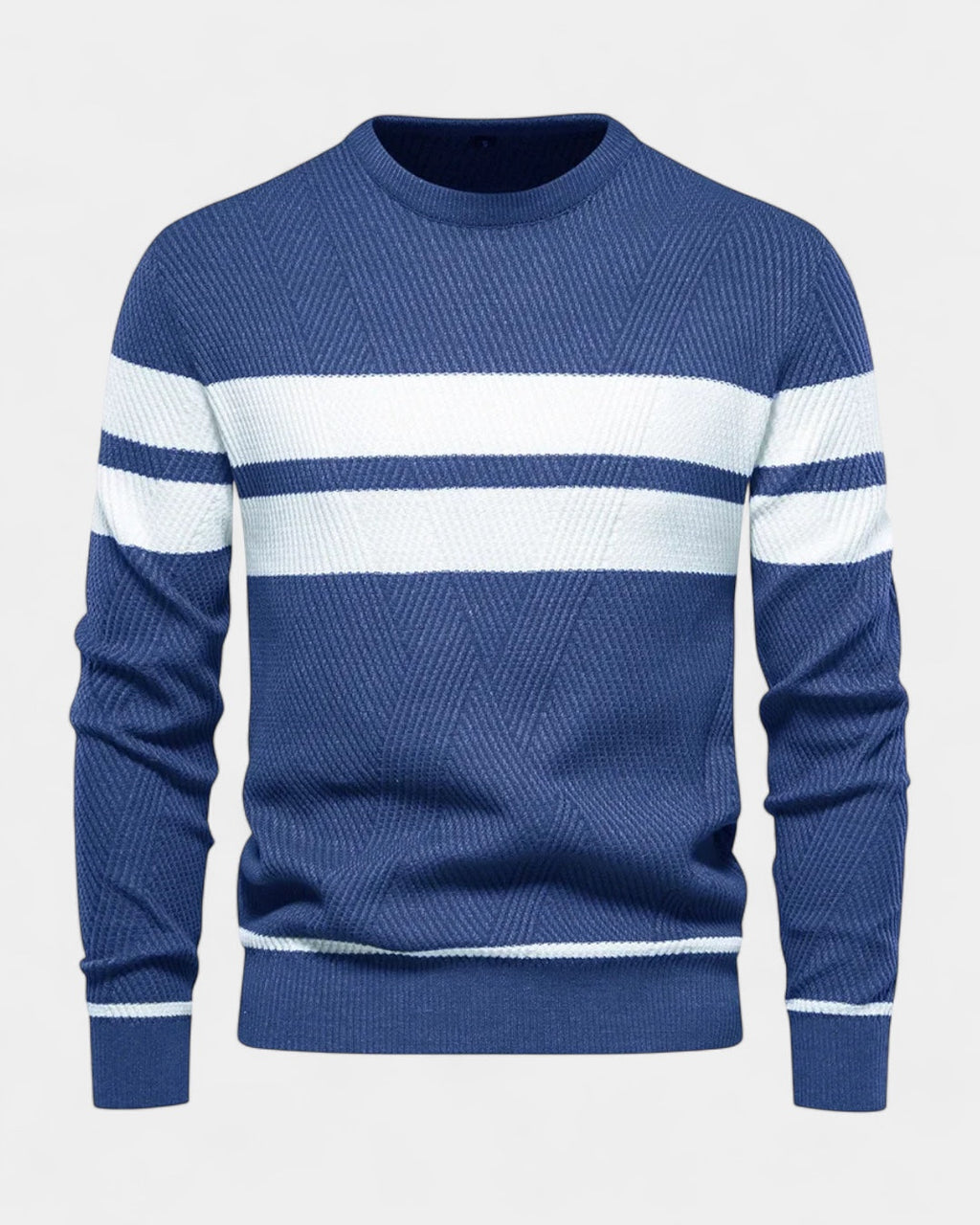 Men's Everyday Textured Knit Crew Neck Pullover