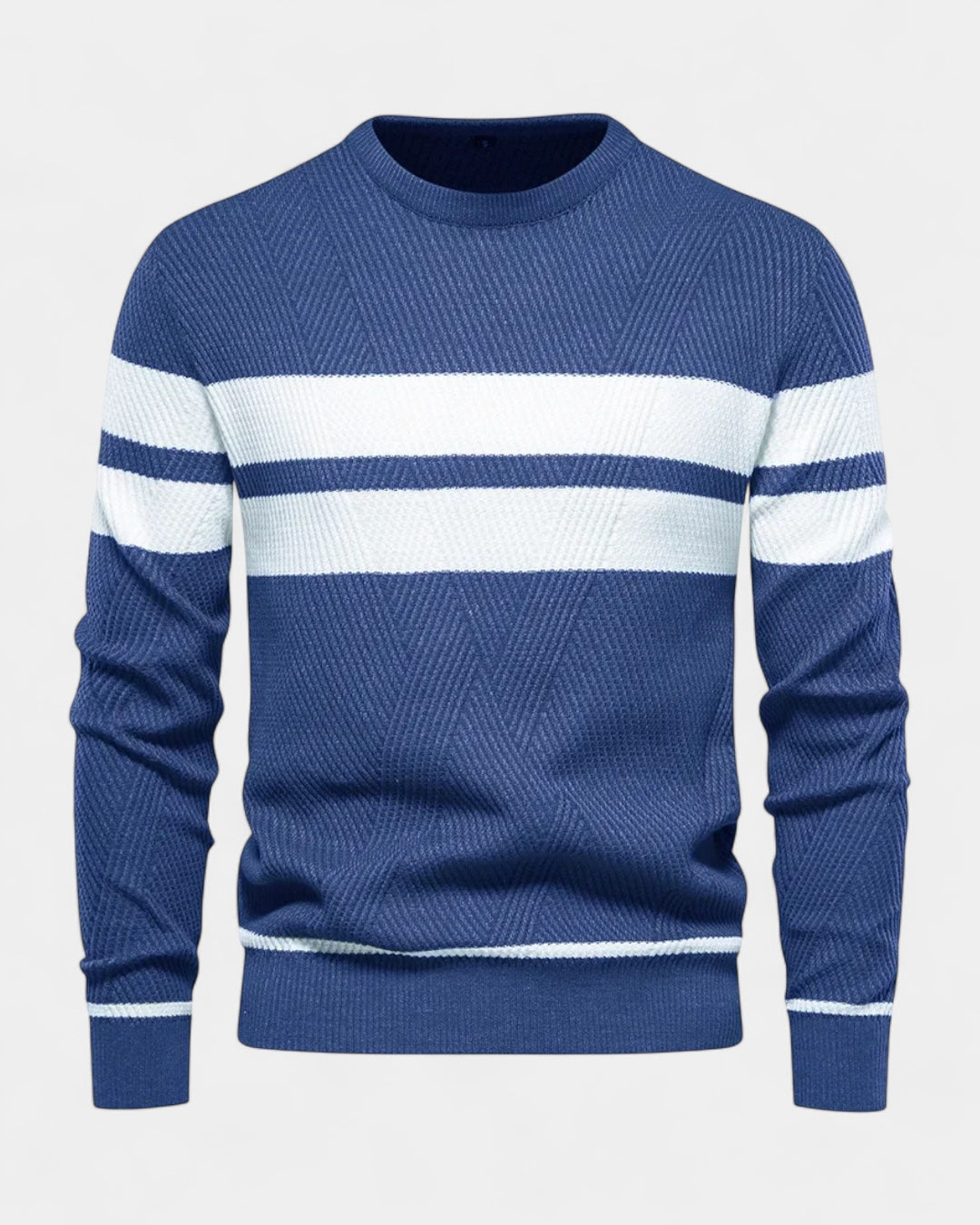 Men's Everyday Textured Knit Crew Neck Pullover
