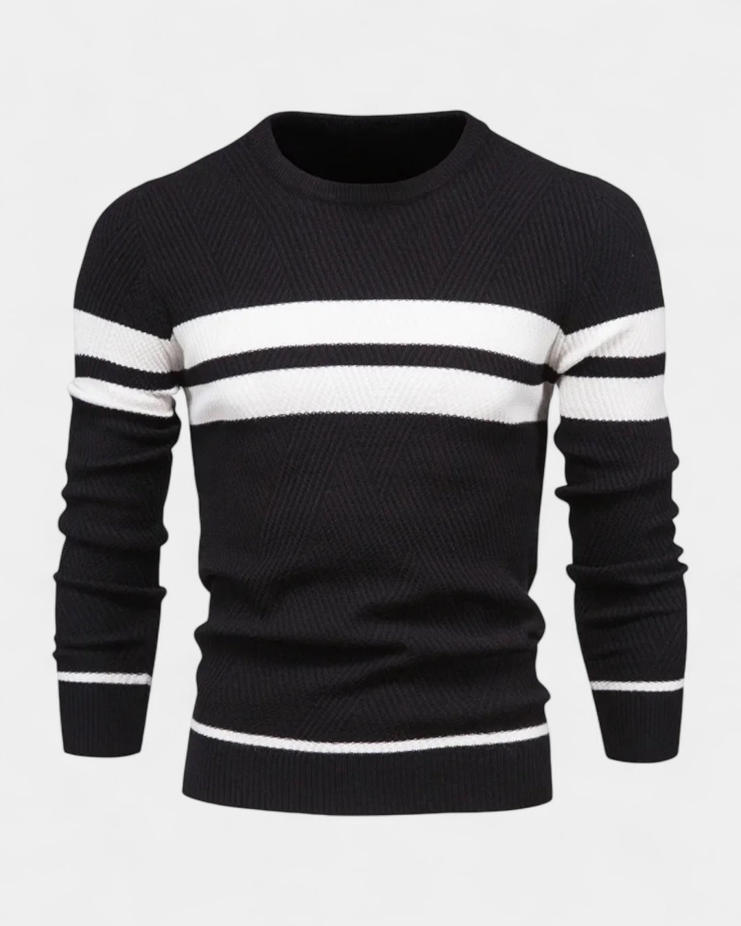Men's Everyday Textured Knit Crew Neck Pullover