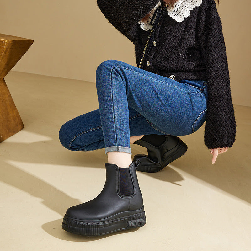 Women's Platform Waterproof Winter Chelsea Boots