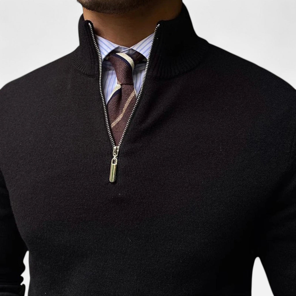 Men's Lightweight Smooth Knit Half-Zip Pullover