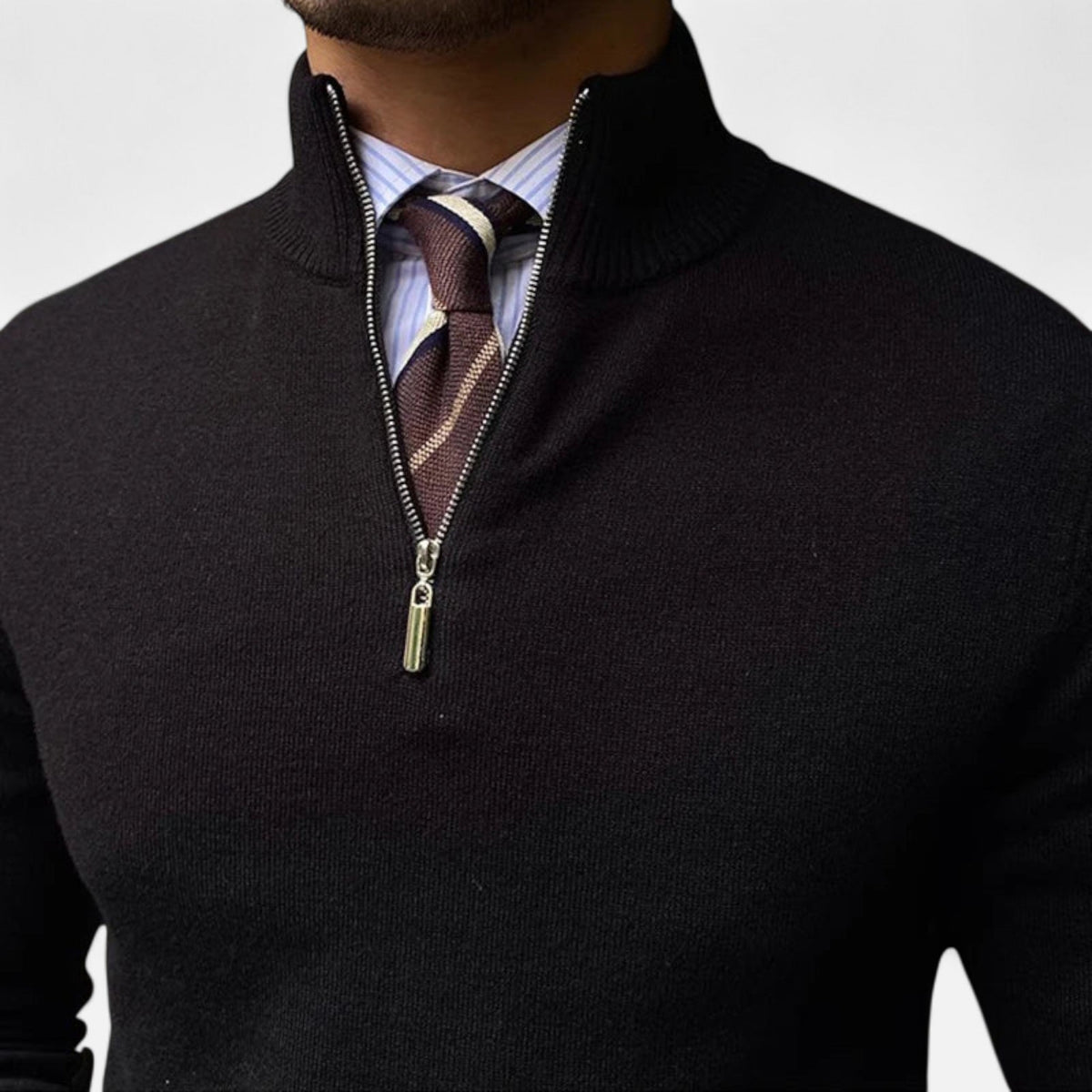 Men's Lightweight Smooth Knit Half-Zip Pullover