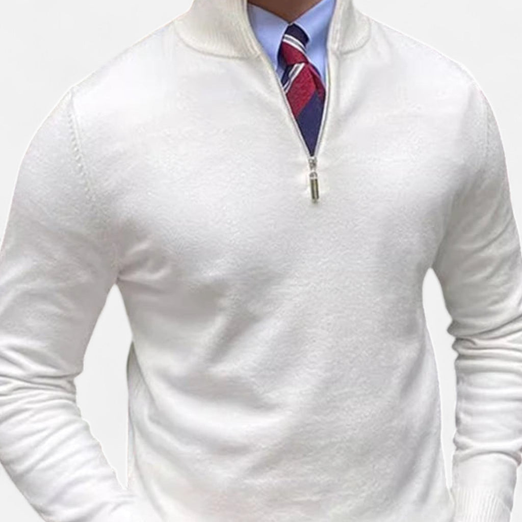 Men's Lightweight Smooth Knit Half-Zip Pullover