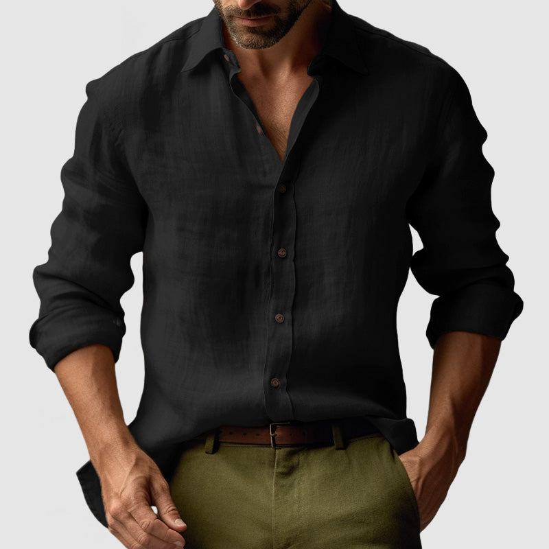 Men's Relaxed Retro Long Sleeve Shirt