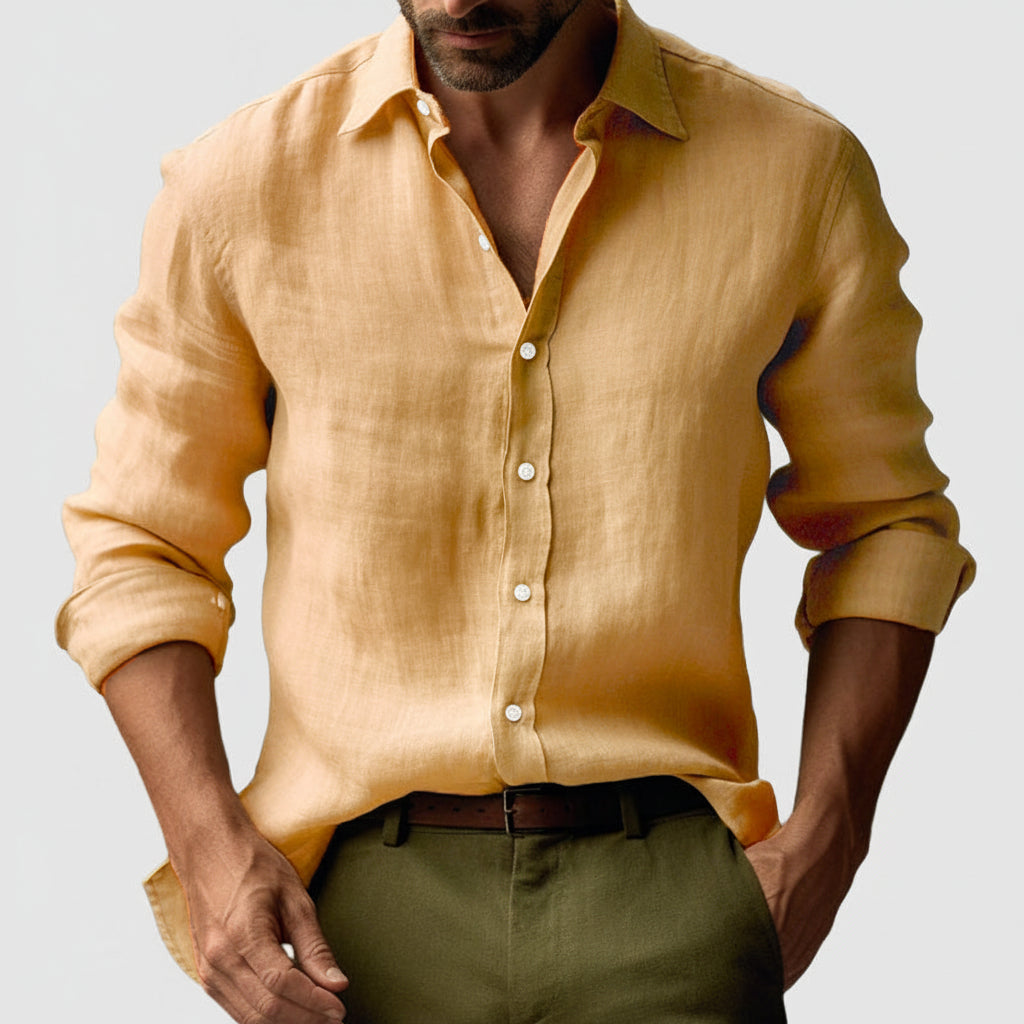 Men's Relaxed Retro Long Sleeve Shirt