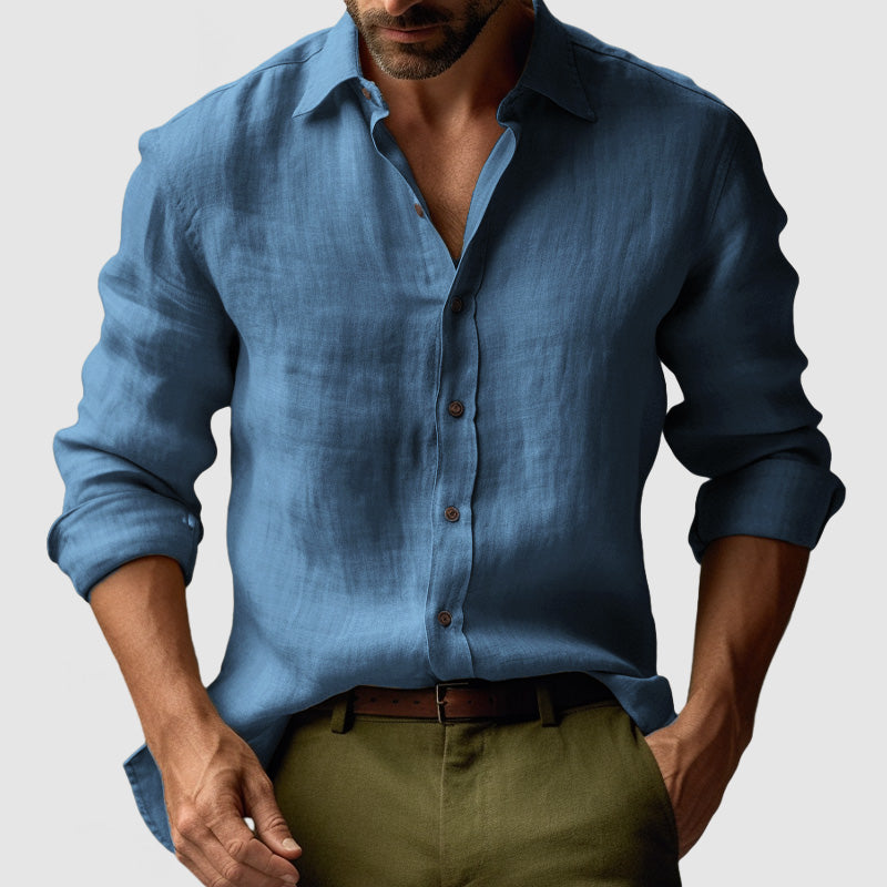 Men's Relaxed Retro Long Sleeve Shirt