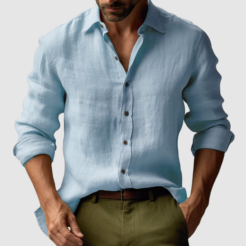 Men's Relaxed Retro Long Sleeve Shirt