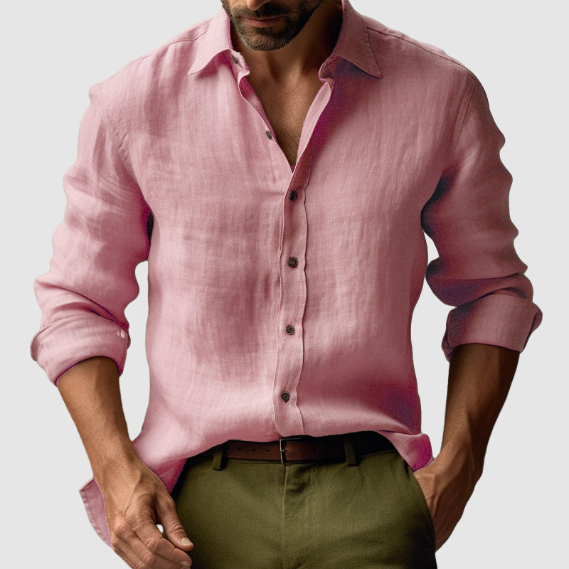 Men's Relaxed Retro Long Sleeve Shirt