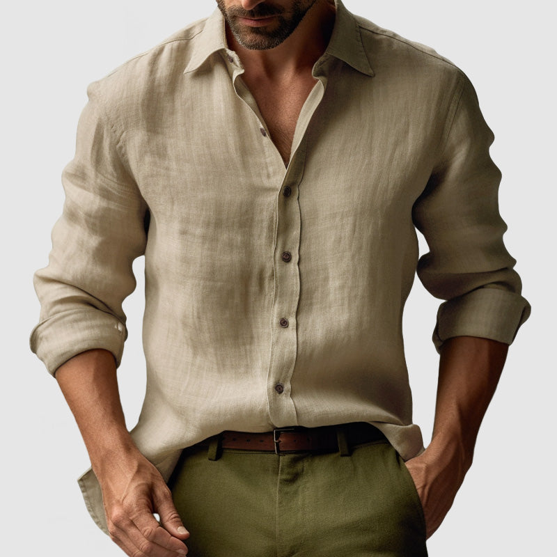 Men's Relaxed Retro Long Sleeve Shirt