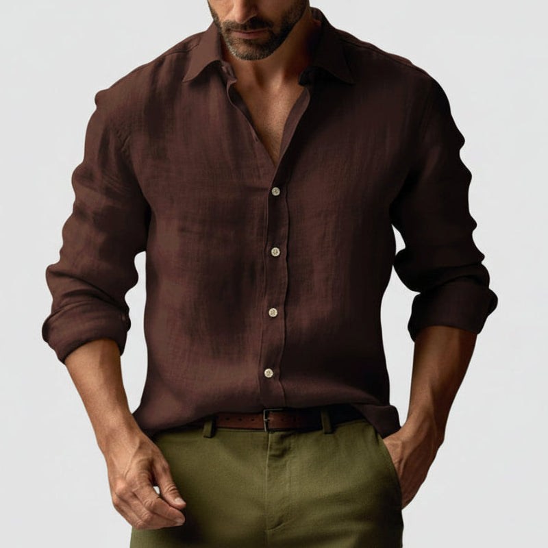 Men's Relaxed Retro Long Sleeve Shirt
