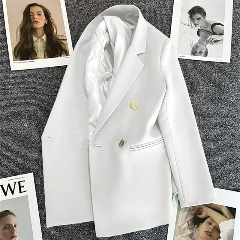 Women's Double-Button Oversized Tailored Blazer