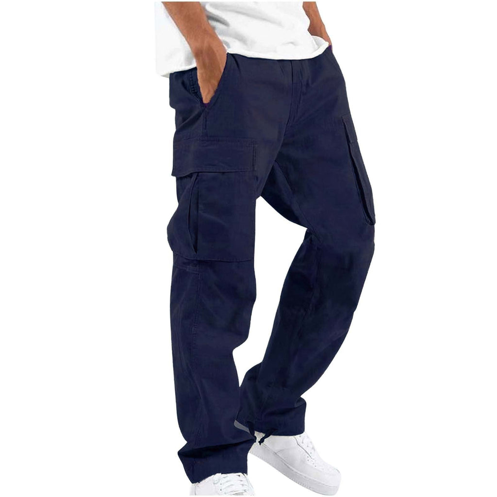 Men's Casual Relaxed Utility Cargo Trousers