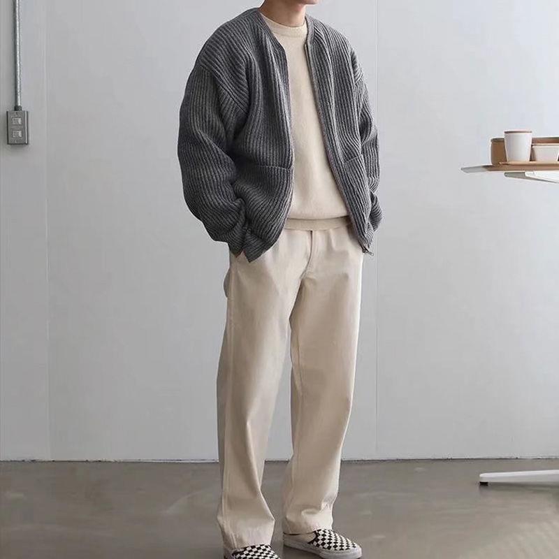 Men's Warm Casual High-Collar Knit Pullover