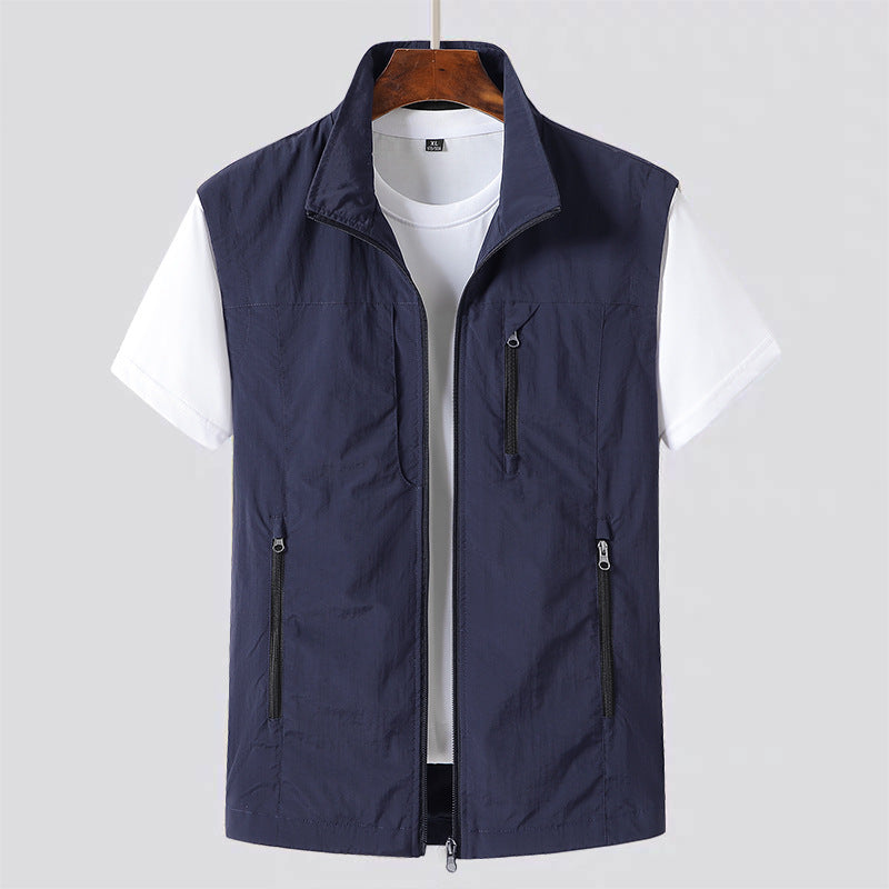 Men's Lightweight Utility Zip-Front Gilet