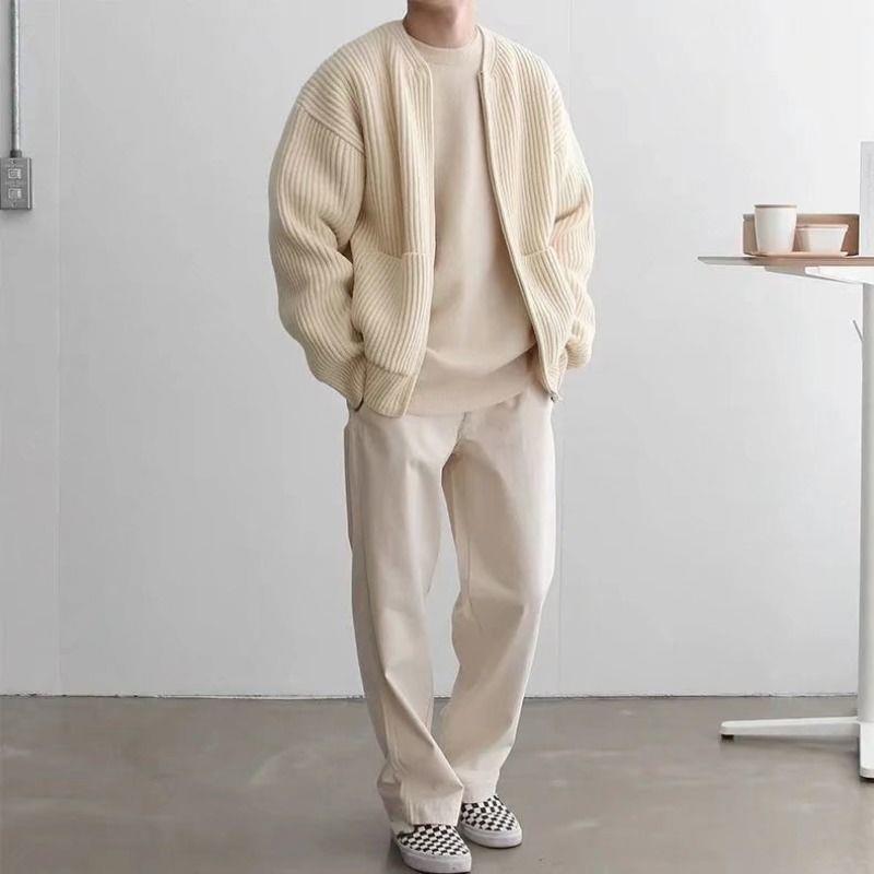 Men's Warm Casual High-Collar Knit Pullover