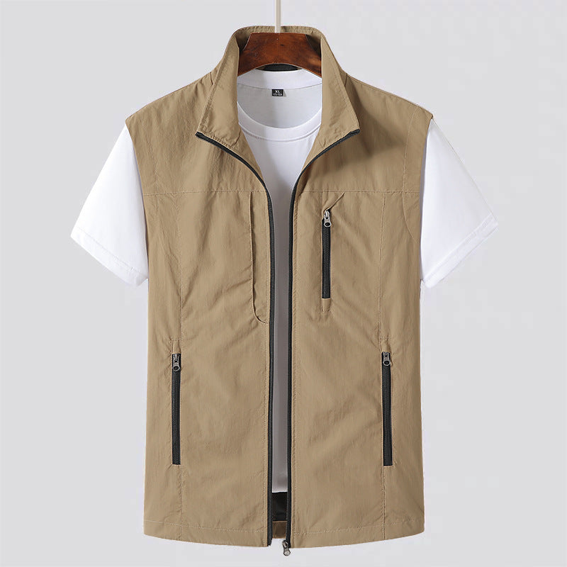 Men's Lightweight Utility Zip-Front Gilet