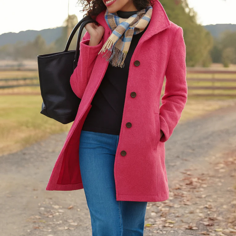 Women's Classic Button-Through Topcoat