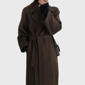 Women's Warm Belted Wool-Blend Topcoat