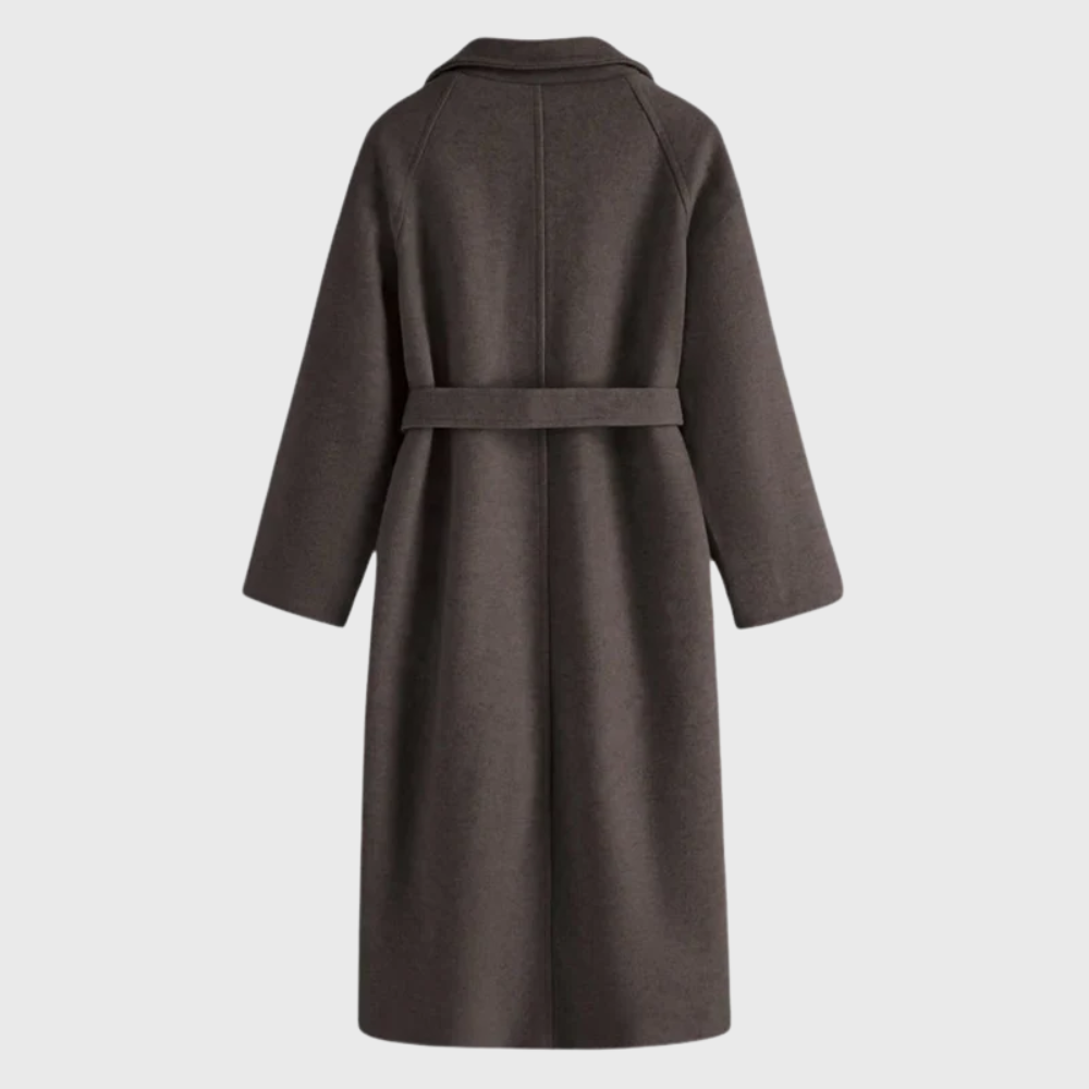Women's Warm Belted Wool-Blend Topcoat