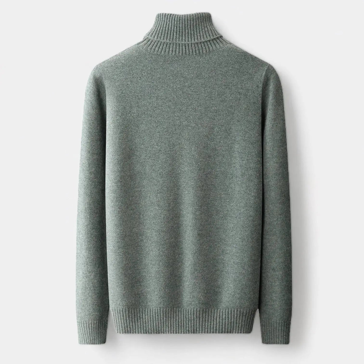 Men's Polished Merino Polo Neck Jumper