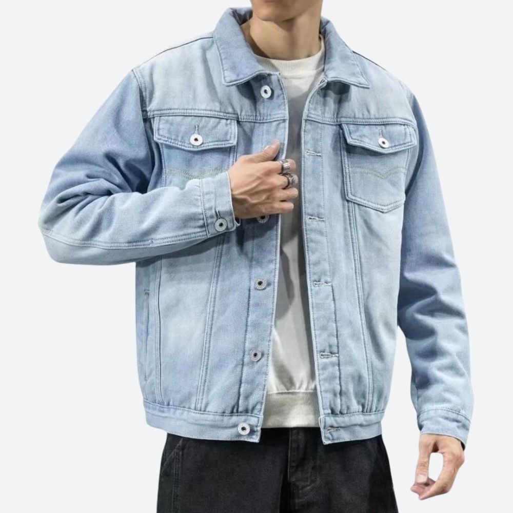 Men's Lightweight Casual Denim Jacket