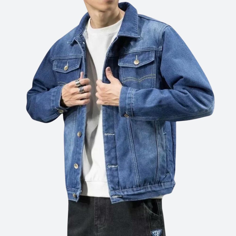 Men's Lightweight Casual Denim Jacket