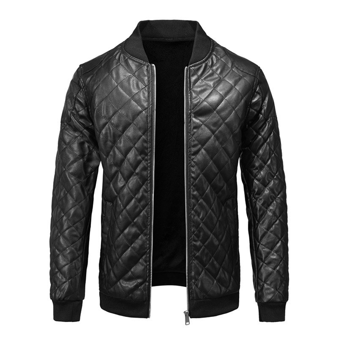 Men's Modern Slim Fit Leather Jacket
