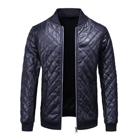 Men's Modern Slim Fit Leather Jacket