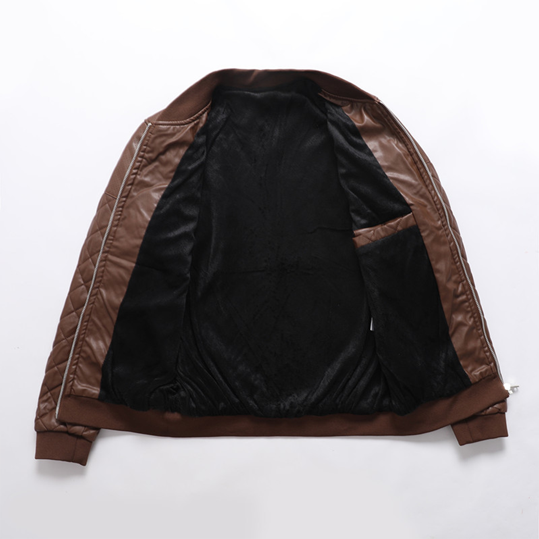 Men's Modern Slim Fit Leather Jacket
