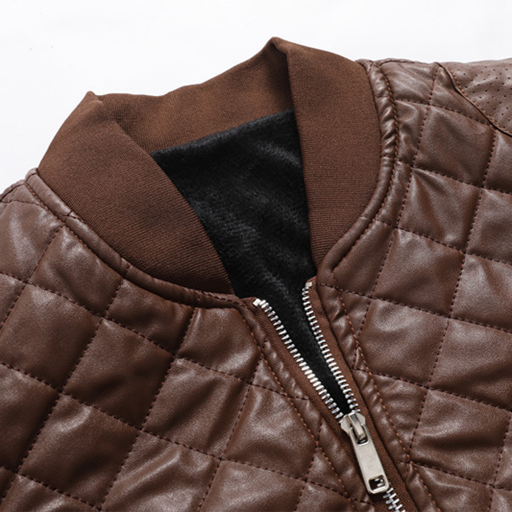 Men's Modern Slim Fit Leather Jacket