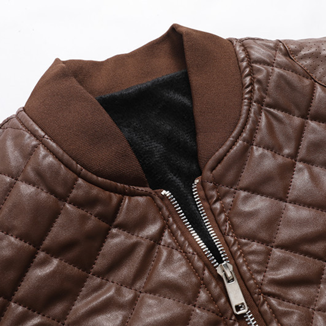 Men's Modern Slim Fit Leather Jacket