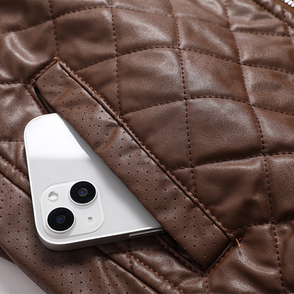 Men's Modern Slim Fit Leather Jacket