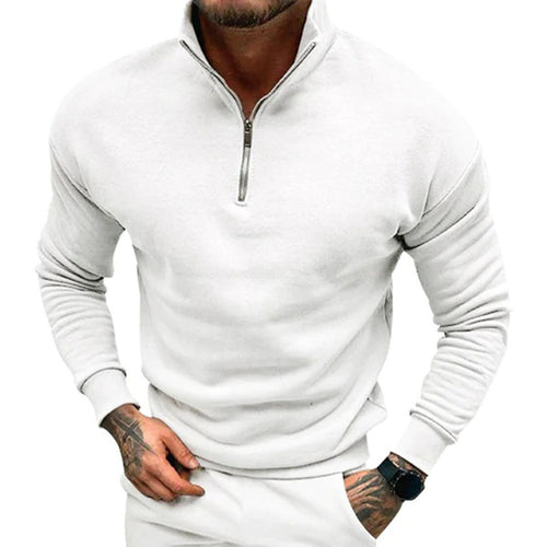 Men's Clean Minimal Knit Half-Zip Pullover