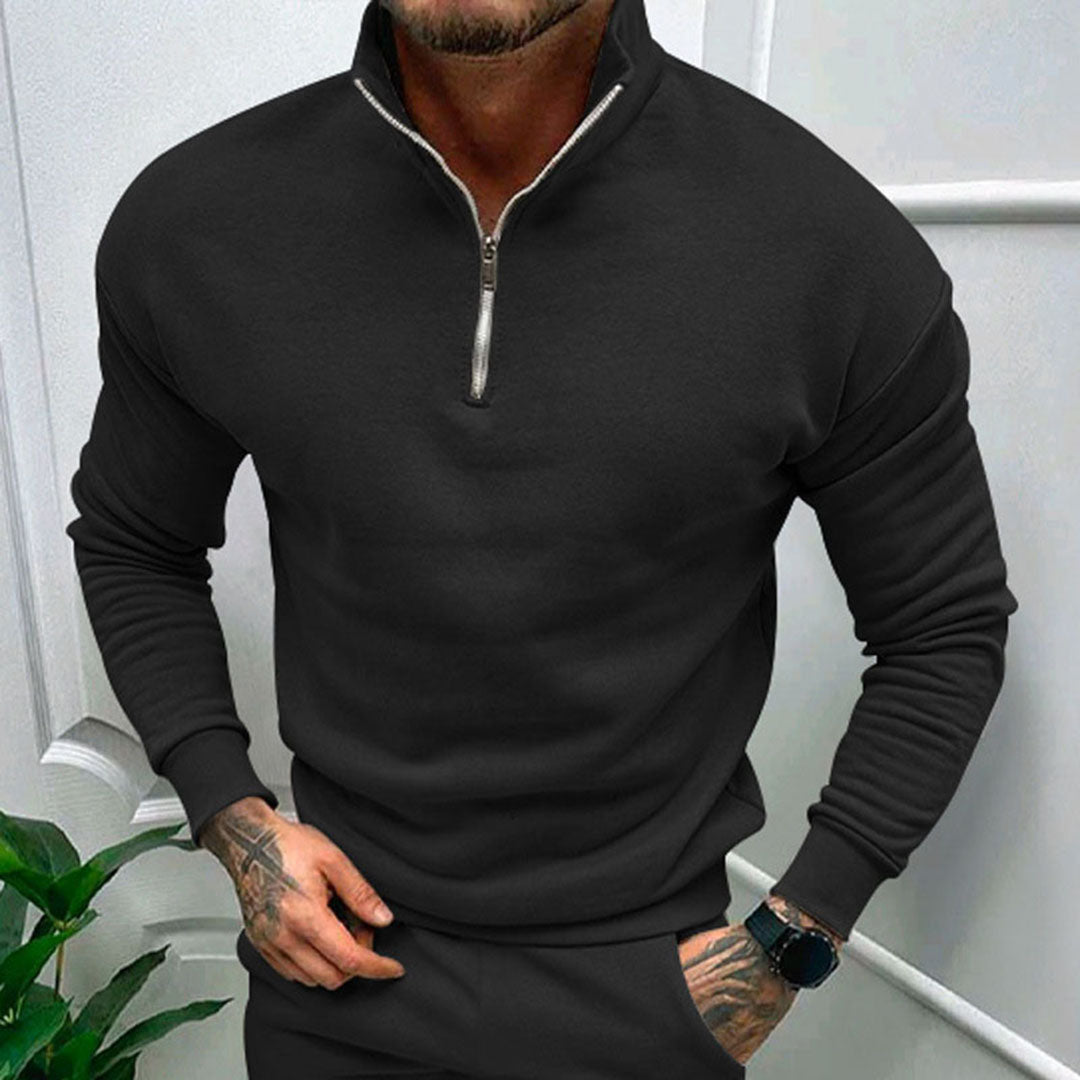 Men's Clean Minimal Knit Half-Zip Pullover