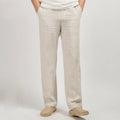 Men's Lightweight Straight-Leg Linen Trousers